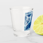 Verre A Shot Marbre d'eau bleue (Gauche)