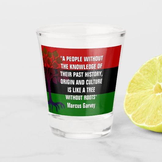 Verre A Shot Marcus Garvey TREE SANS RACINE (Devant)