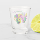 Verre A Shot Mardi Gras (Dos)