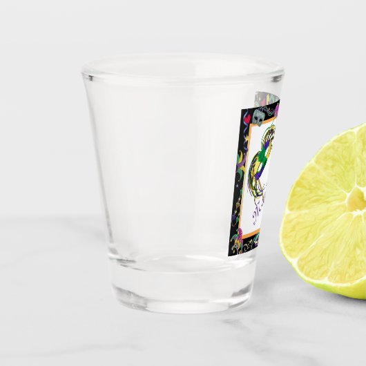 Verre A Shot Mardi Gras Fun (Gauche)