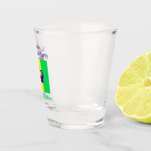 Verre A Shot Mardi Gras Party Nouvelle-Orléans Nola (Droite)