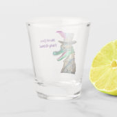 Verre A Shot Mardi Gras Steampunk Party Animal Alligator (Dos)