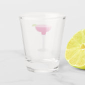 Verre A Shot Margarita, rose (Dos)