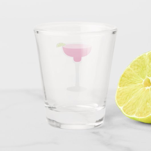 Verre A Shot Margarita, rose (Dos)