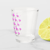 Verre A Shot Marguerite rose (Droite)