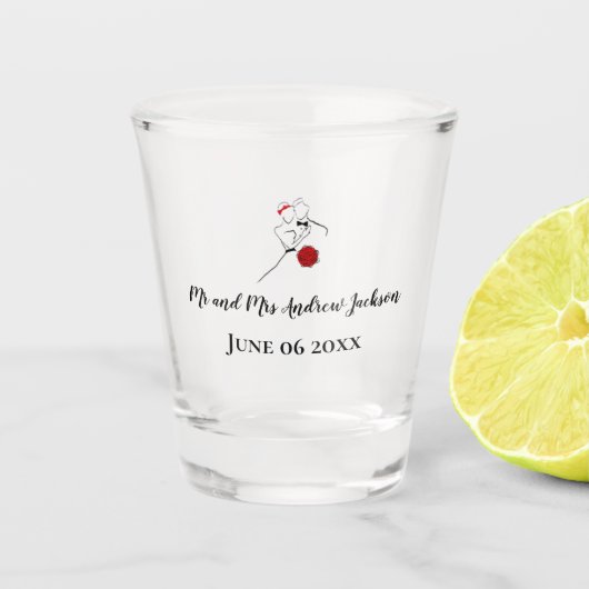 Verre A Shot Mariage (Devant)