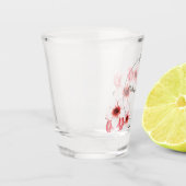 Verre A Shot Mariage à fleurs de cerisier d'aquarelle moderne (Gauche)