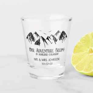 Verre A Shot Mariage à la Montagne
