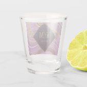 Verre A Shot Mariage Abstrait Agate Mauve ID827 (Dos)
