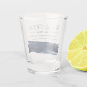 Verre A Shot Mariage Abstrait Enregistrer la date Invitations | (Dos)