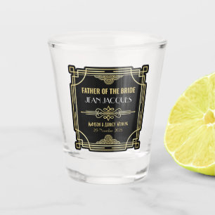 Verre A Shot Mariage Art déco père de la mariée préférée