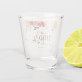 Verre A Shot Mariage Bohème Terre Cuite Fleurs (Dos)