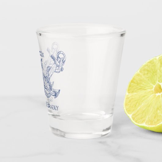 Verre A Shot Mariage côtier nautique en faveur couples (Droite)