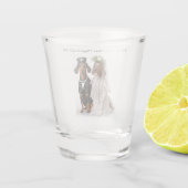 Verre A Shot Mariage Dachshund (Dos)