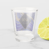 Verre A Shot Mariage d'âge Abstrait, minuit ID827 (Dos)