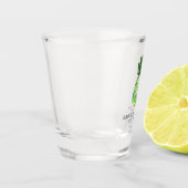 Verre A Shot Mariage d'ananas floral botanique Faveur (Gauche)