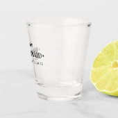 Verre A Shot Mariage Date et noms Bridesmaid Personnalisé (Droite)