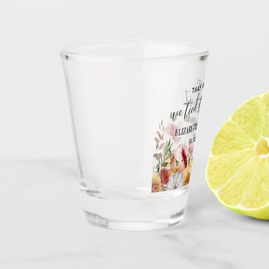 Verre A Shot Mariage de automne préférer prendre un cliché (Gauche)