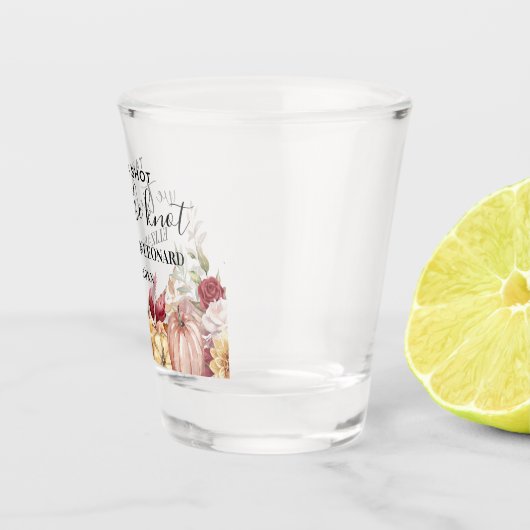 Verre A Shot Mariage de automne préférer prendre un cliché (Droite)