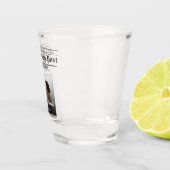 Verre A Shot Mariage de journal Numéro de table PHOTO moderne (Droite)