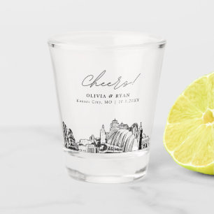 Verre A Shot Mariage de Kansas City Favoriser les encouragement