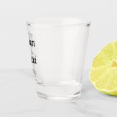 Verre A Shot Mariage de l'équipe de chambre noir blanc (Droite)