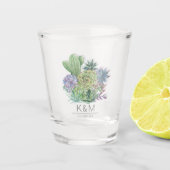 Verre A Shot Mariage de Succulentes ID515 (Devant)