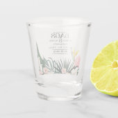 Verre A Shot Mariage Destination Tropicale Enregistrer La Date (Dos)