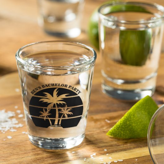 Verre A Shot Mariage d'île de célibataire de plage Garçons d'ho