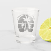 Verre A Shot Mariage d'île de célibataire de plage Groomsmen (Dos)