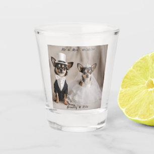 Verre A Shot Mariage du Chihuahua