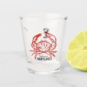 Verre A Shot Mariage du crabe du Maryland (Devant)