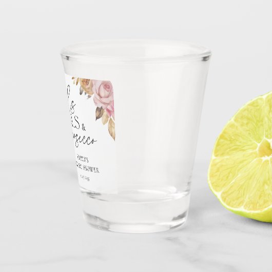 Verre A Shot Mariage Fleurs Perles & Prosecco Fleurs (Droite)