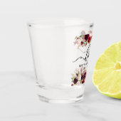 Verre A Shot Mariage floral d'amour de Bourgogne de (Gauche)