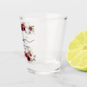 Verre A Shot Mariage floral d'amour de Bourgogne de (Droite)