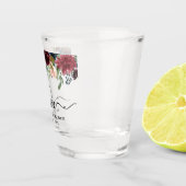 Verre A Shot Mariage floral de Bourgogne d'amour de (Droite)