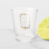 Verre A Shot Mariage floral Rose de tournesol (Dos)