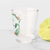 Verre A Shot Mariage floral tropical coloré (Droite)