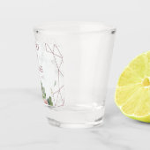 Verre A Shot Mariage géométrique Rose élégant (Droite)