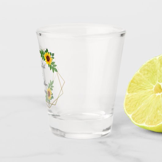 Verre A Shot Mariage géométrique tournesol (Droite)