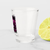 Verre A Shot Mariage gothique à fleurs violettes-rouges (Droite)