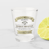 Verre A Shot Mariage Groomsman Vintage Classique simple (Devant)