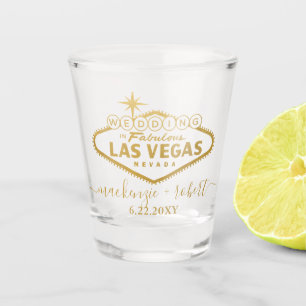 Verre A Shot Mariage Las Vegas Script personnalisé Favoriser l'
