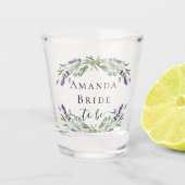 Verre A Shot Mariage lavande eucalyptus verdure nom (Devant)