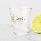 Verre A Shot Mariage Meadow Fleur sauvage Bridesmaid (Devant)