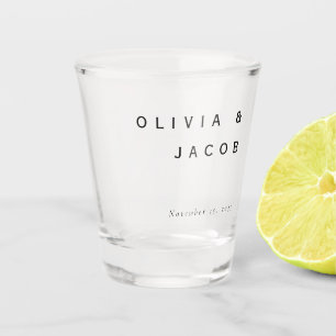 Verre A Shot Mariage moderne minimaliste