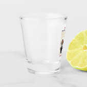 Verre A Shot Mariage moderne QR Code Ajouter un nom Date Photo (Gauche)