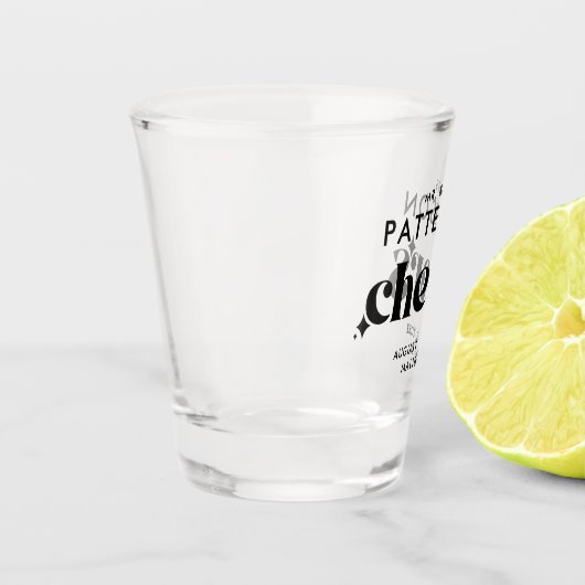 Verre A Shot Mariage moderne rétro (Gauche)