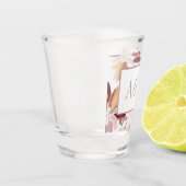 Verre A Shot Mariage/Monogramme Printemps Style Floral moderne (Gauche)