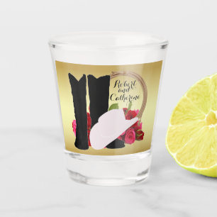 Verre A Shot Mariage Occidental Bottes Casquettes Roses personn